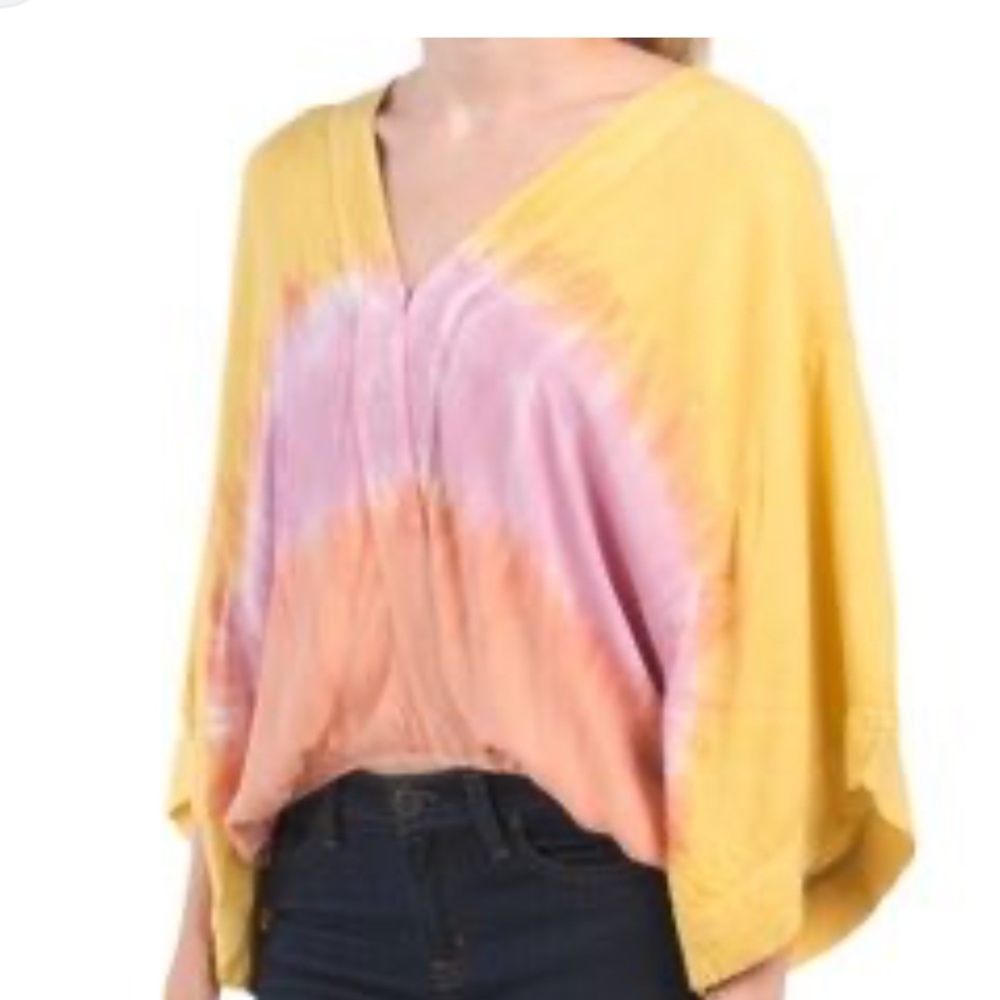 Watercolor Tie-Dye Set in Yellow, Pink & Orange